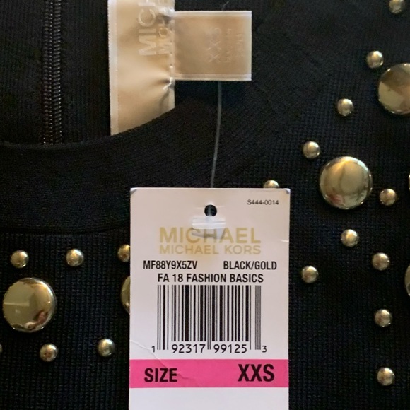 Michael Kors bodycon gold medallion dress- 2018 - Picture 3 of 6